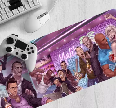 Herná podložka pod myš dramatic party scéna - Tenstickers