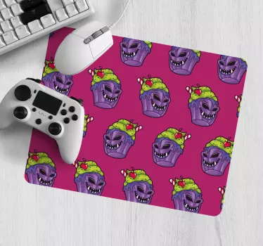 Herná podložka pod myš hravé monštrá na muffinoch - Tenstickers