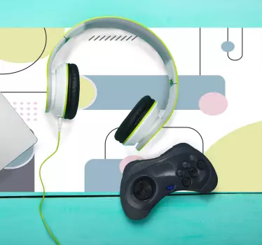 Herná podložka pod myš moderné geometrické tvary - Tenstickers