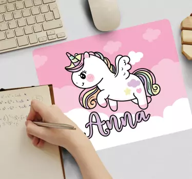 Herná podložka pod myš roztomilý jednorožec fantasy - Tenstickers