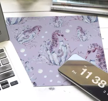 Herná podložka pod myš s motívom morského koníka - Tenstickers