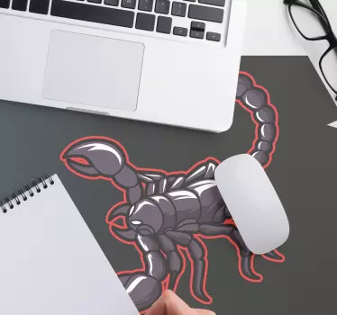 Herná podložka pod myš s odvážnym obrazom škorpióna - Tenstickers