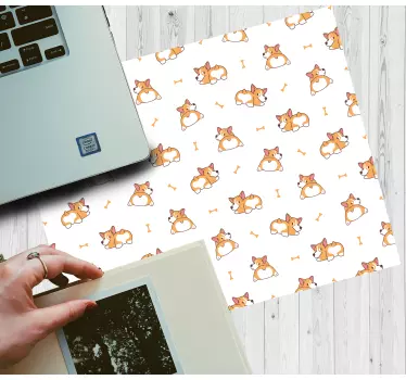 Herná podložka pod myš s roztomilými líškami - Tenstickers