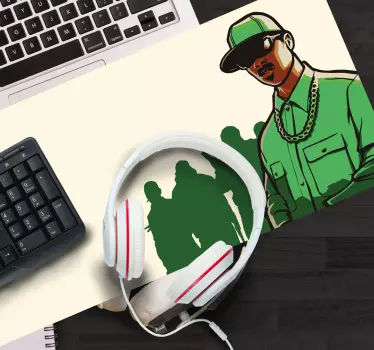 Herná podložka pod myš s stilizovanou siluetou postavy - Tenstickers