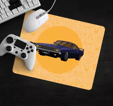Herná podložka pod myš Štýlové pretekárske auto - Tenstickers