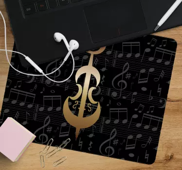 Podložka pod myš symbol hudobných nôt - Tenstickers