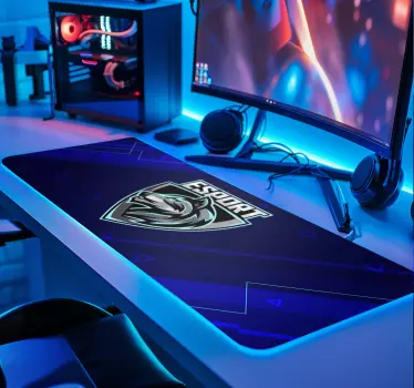 herná podložka vaše logo e-sports - Tenstickers
