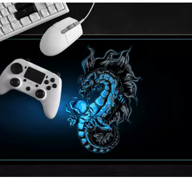 Herná vinylová podložka pod myš blue dragon - Tenstickers
