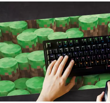 Herná vinylová podložka pod myš minecraft - Tenstickers