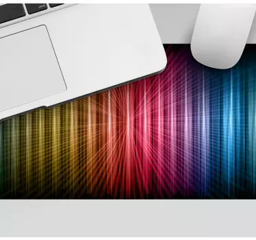 Hracie vinylové podložky pod myš rainbow lines - Tenstickers