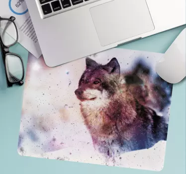 Hviezdna vlk originálna podložka pod myš - Tenstickers