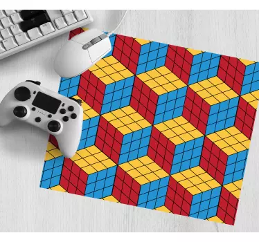 Kocka rubik pôvodný vzor ďalšie podložky pod myš - Tenstickers