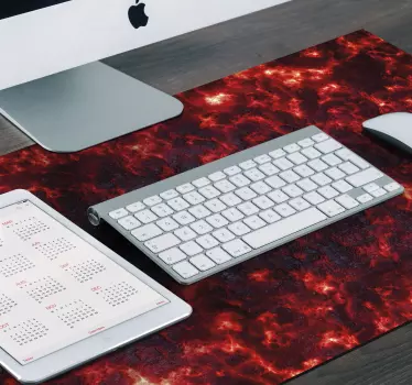 Lávová herná vinylová podložka pod myš - Tenstickers