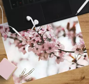 Mandľové kvety kvetinová podložka pod myš - Tenstickers
