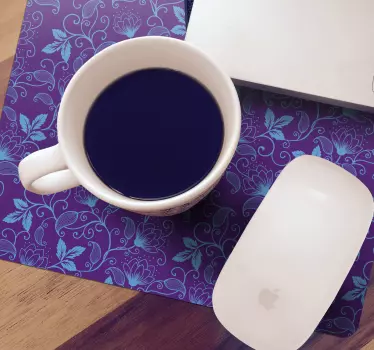 Modrá fialová šumivá mapa podložka pod myš - Tenstickers