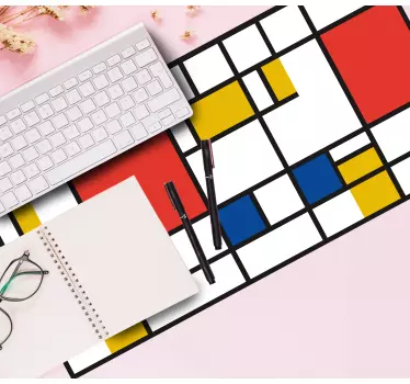 Mondrian geometrické umenie originálna podložka pod myš - Tenstickers