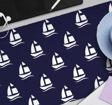Námornícka modrá vzor podložky pod myš vzory - Tenstickers