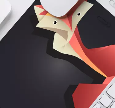 Originálna podložka pod myš abstraktná figura líšky - Tenstickers