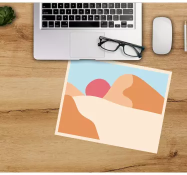 Originálna podložka pod myš abstraktné horské odtiene - Tenstickers