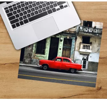Originálna podložka pod myš Červené auto classic - Tenstickers