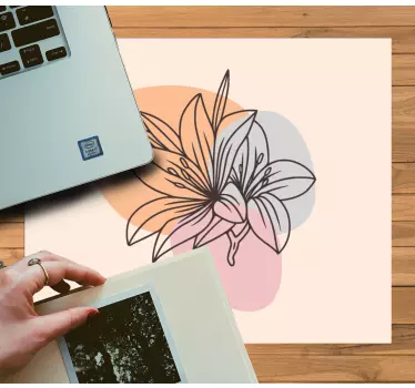 Originálna podložka pod myš elegantný kvetinový dizajn - Tenstickers