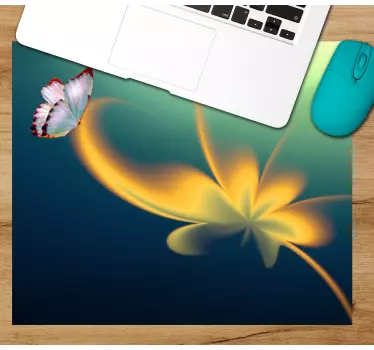 Originálna podložka pod myš elegantný kvetinový motív - Tenstickers