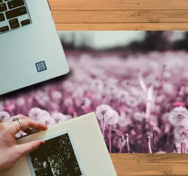 Originálna podložka pod myš estetika púpavového poľa - Tenstickers