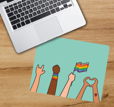 Originálna podložka pod myš farebné jednotné ruky - Tenstickers