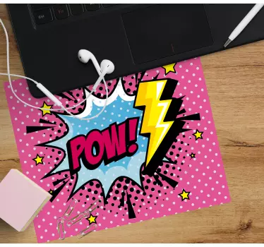 Originálna podložka pod myš farebné komiksové výrazy - Tenstickers