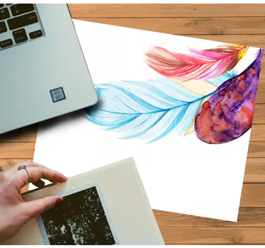Originálna podložka pod myš farebné pierkové umenie - Tenstickers