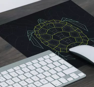 Originálna podložka pod myš geometrický vzor korytnačky - Tenstickers