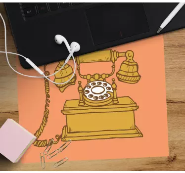 Originálna podložka pod myš klasický rotačný telefón - Tenstickers