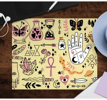 Originálna podložka pod myš kolekcia mystických symbolov - Tenstickers