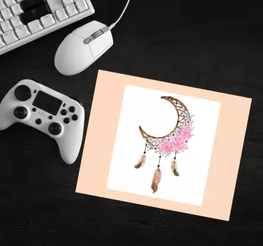 Originálna podložka pod myš kvetinové prvky lapača snov - Tenstickers