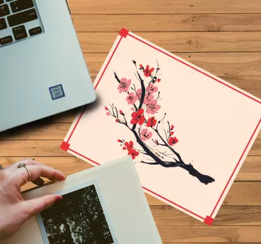 Originálna podložka pod myš kvitnúca čerešňová vetva - Tenstickers