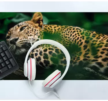 Originálna podložka pod myš leopard v pohodlí - Tenstickers