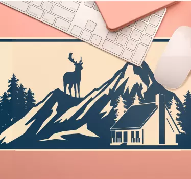 Originálna podložka pod myš majestátna horská scenéria - Tenstickers