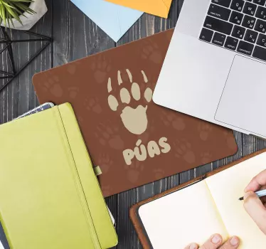 Originálna podložka pod myš odtlačok medvedej laby - Tenstickers