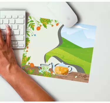 Originálna podložka pod myš osviežujúci bylinkový čaj - Tenstickers