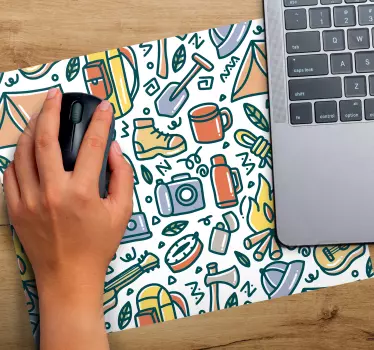 Originálna podložka pod myš prvky vonkajších dobrodružstiev - Tenstickers