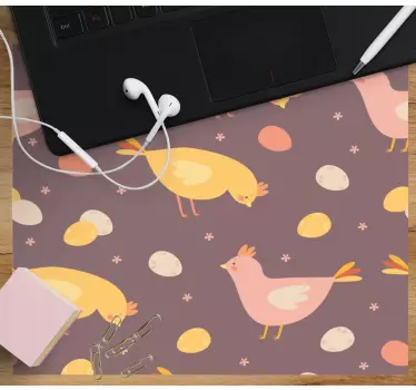 Originálna podložka pod myš roztomilé kuriatka a vajíčka - Tenstickers