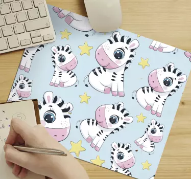 Originálna podložka pod myš roztomilé zebry - Tenstickers