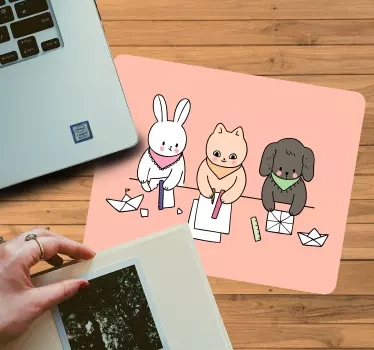 Originálna podložka pod myš roztomilé zvieracie priateľky - Tenstickers