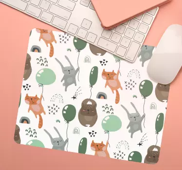 Originálna podložka pod myš roztomilé zvieratká na hranie - Tenstickers