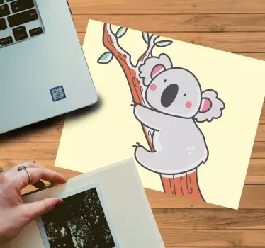 Originálna podložka pod myš roztomilý koala na strome - Tenstickers
