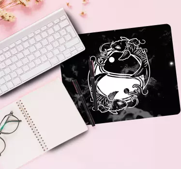Originálna podložka pod myš ryby yin yang art - Tenstickers