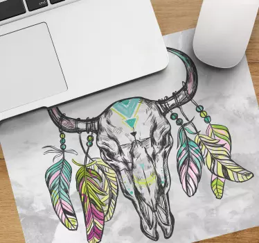 Originálna podložka pod myš s dekoráciou lebky - Tenstickers