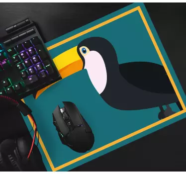 Originálna podložka pod myš s elegantným siluetou tukana - Tenstickers