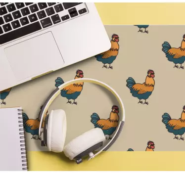 Originálna podložka pod myš s farebným vzorom kuriatok - Tenstickers