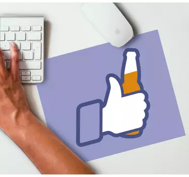 Originálna podložka pod myš s gestom palec hore - Tenstickers